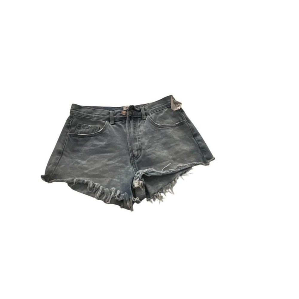 TWELVE by Anya Anya Light Wash Denim Cutoff Shorts Size 26 Frayed Hem